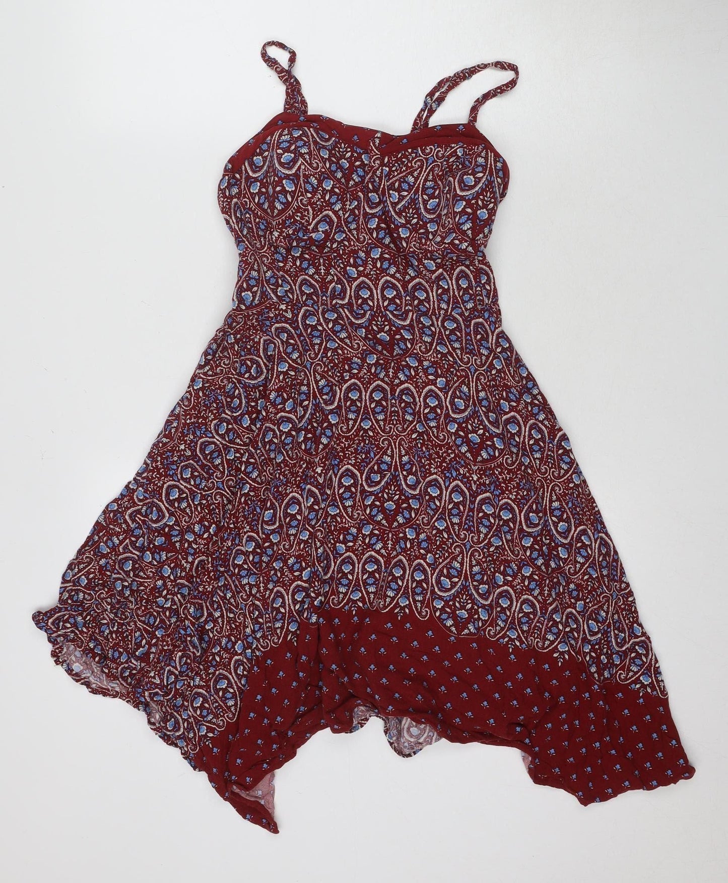 New Look Women's Multicoloured Sleeveless Dress Size 10