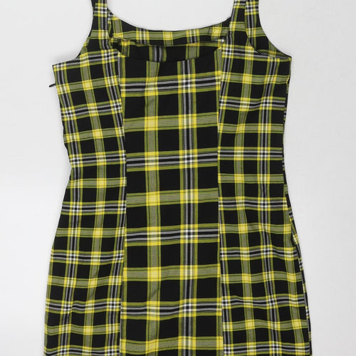 DIVIDED Women’s Multicoloured Plaid Pinafore Dress