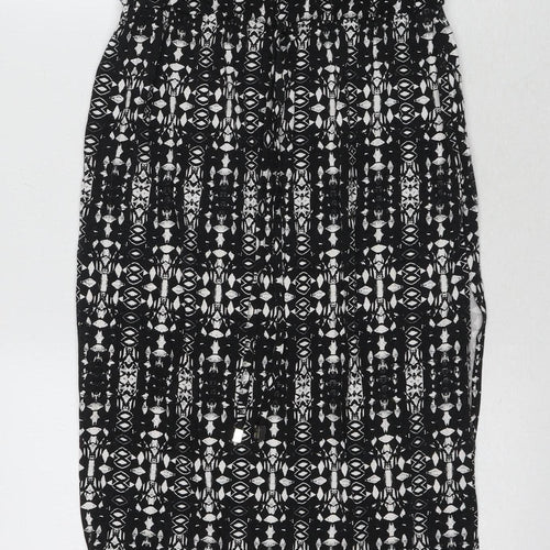 Next Women's Black Strapless Sheath Dress Size 8