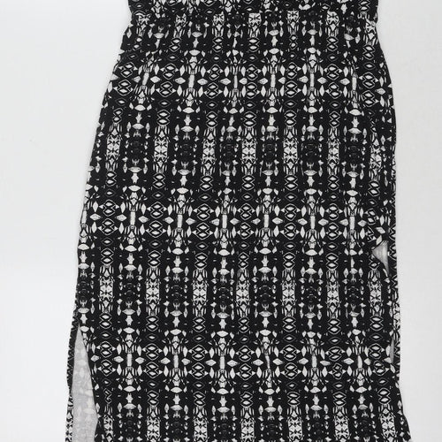 Next Women's Black Strapless Sheath Dress Size 8