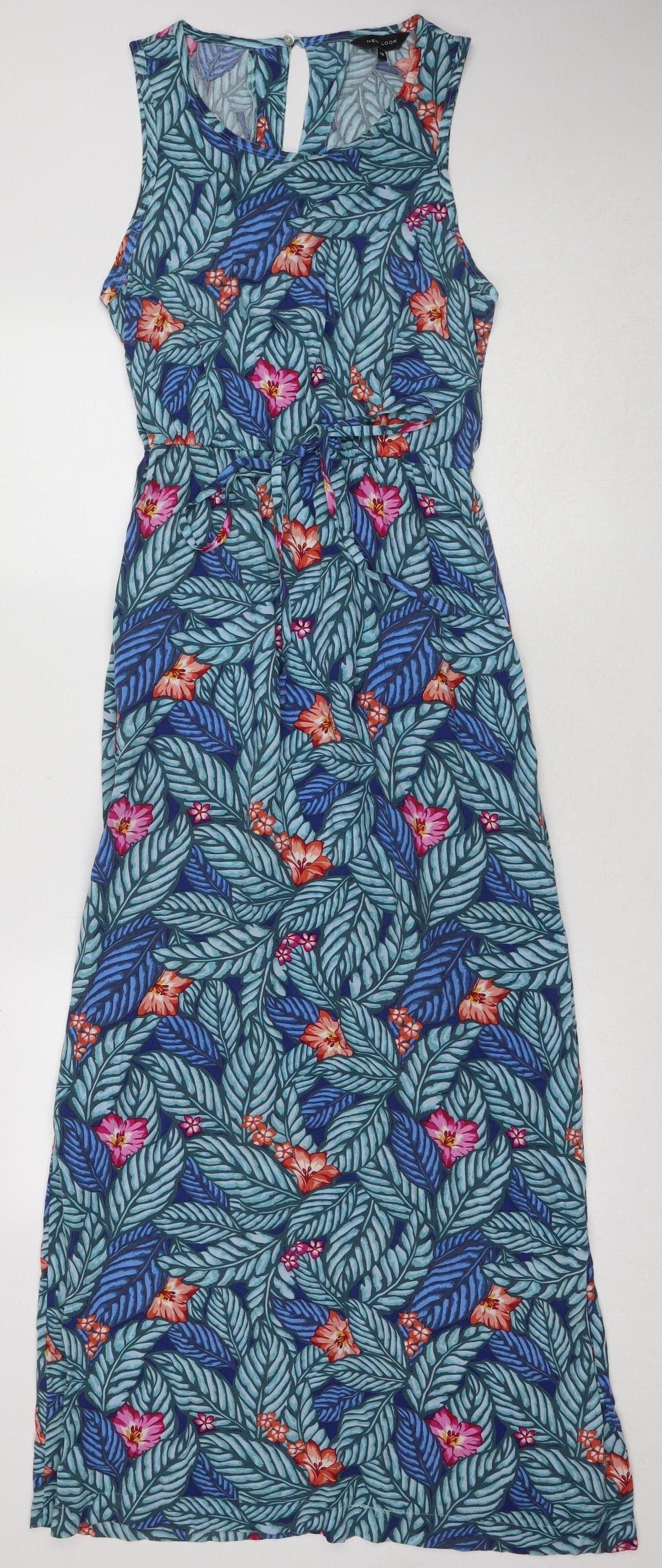 New Look Women's Multicoloured Floral Midi Dress