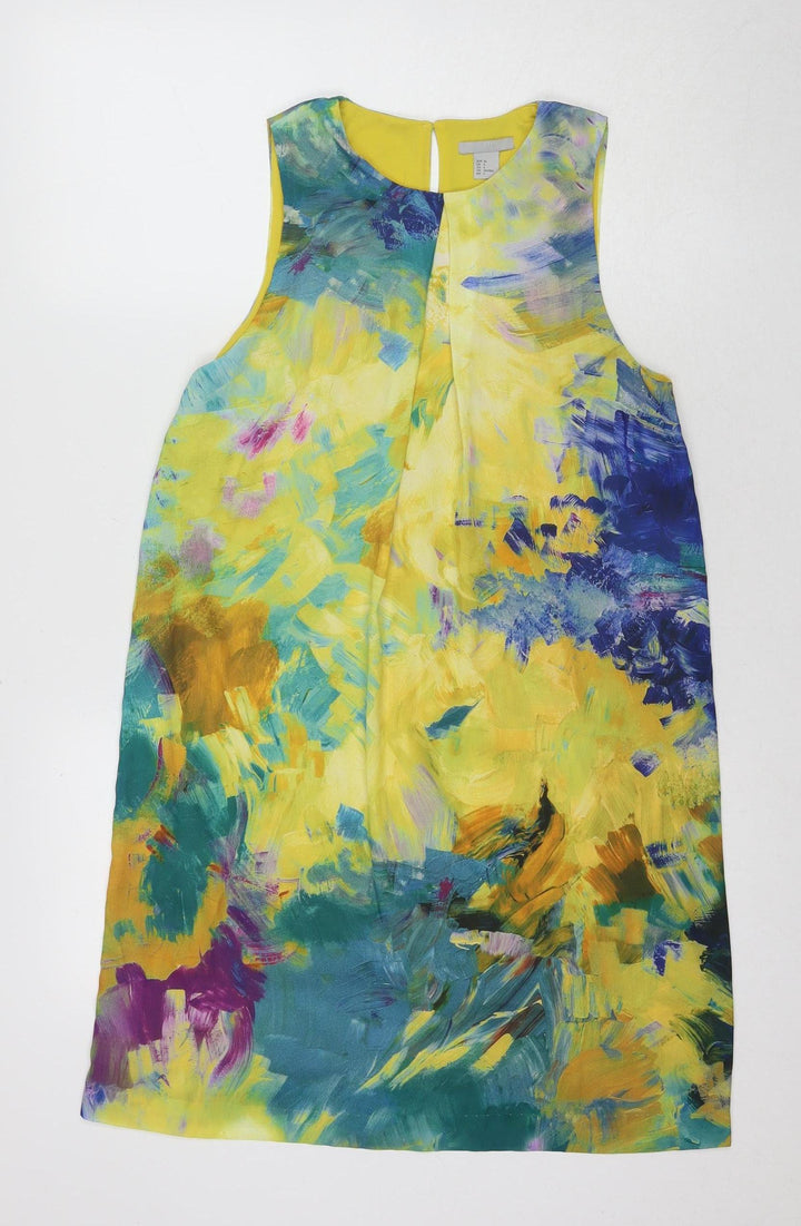 H&M Women's Multicoloured Shift Dress Size 6