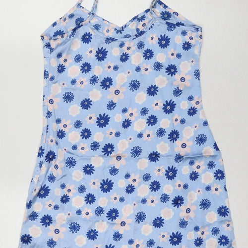 Heartbreak Women's Blue Floral Slip Dress Size 8