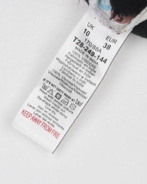 Next Women's Multicoloured Floral Slip Dress Size 10