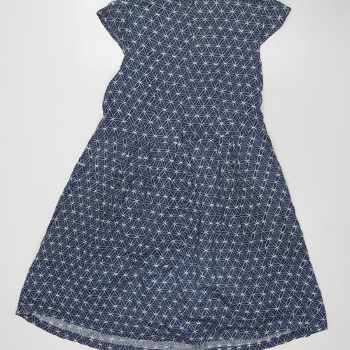 Mudd & Water Women's Blue A-Line Geometric Dress