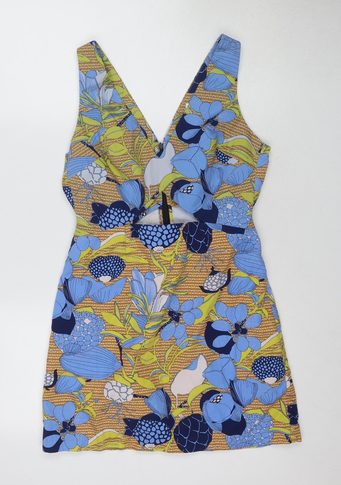 Zara Women's Multicoloured Floral Dress UK 8