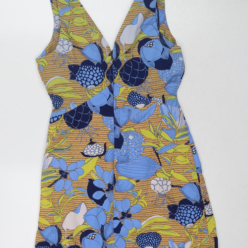 Zara Women's Multicoloured Floral Dress UK 8