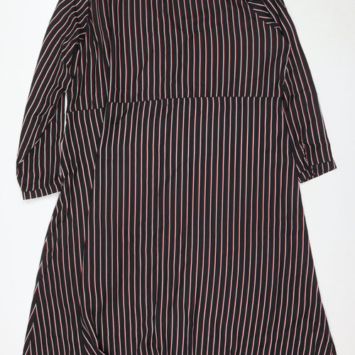 Simply Be Women's Plus Size Striped Shirt Dress