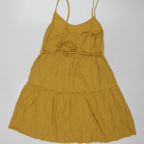 New Look Women's Yellow Slip Dress Size 6