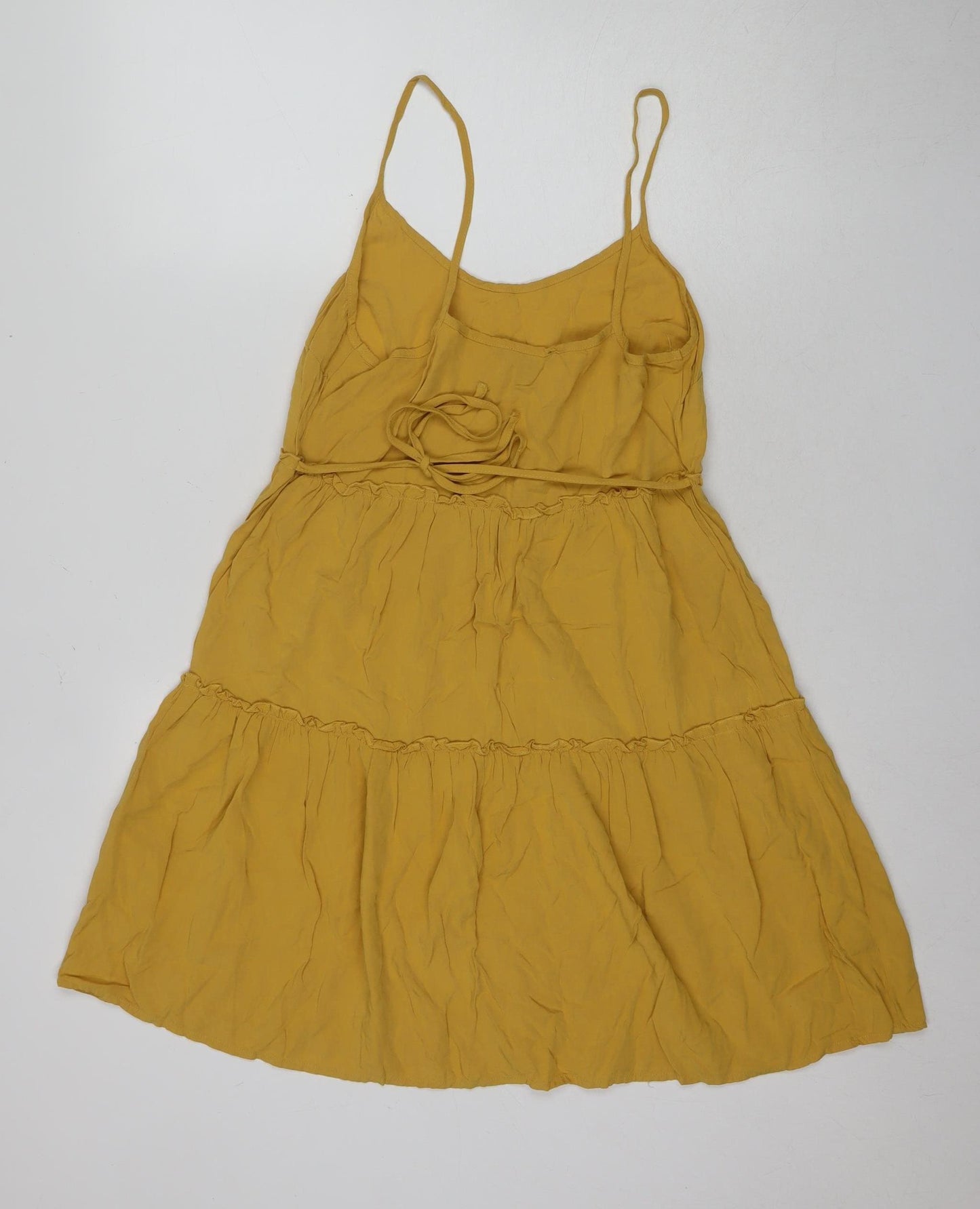 New Look Women's Yellow Slip Dress Size 6