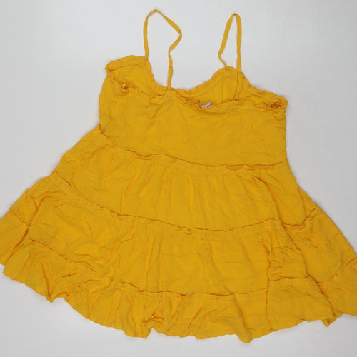 ASOS Women's Yellow Petites Trapeze Dress