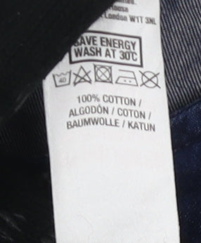 Dorothy Perkins Women's Blue Cotton Shift Dress Size 20