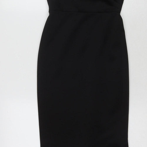ASOS Women's Black Mermaid Midi Dress - Size 6