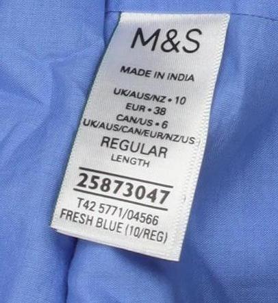 Marks and Spencer Women's Blue A-Line Dress Size 10