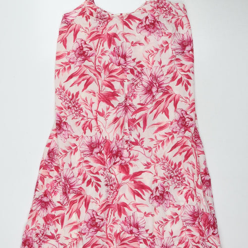 H&M Women's Floral Slip Dress XS Sleeveless Summer