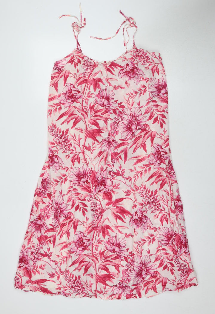 H&M Women's Floral Slip Dress XS Sleeveless Summer