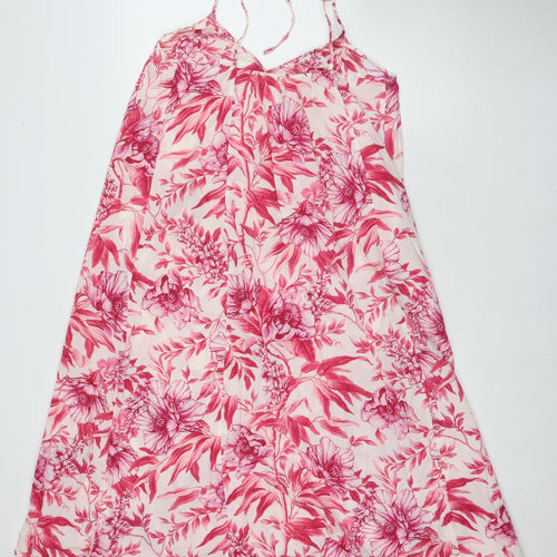 H&M Women's Floral Slip Dress XS Sleeveless Summer
