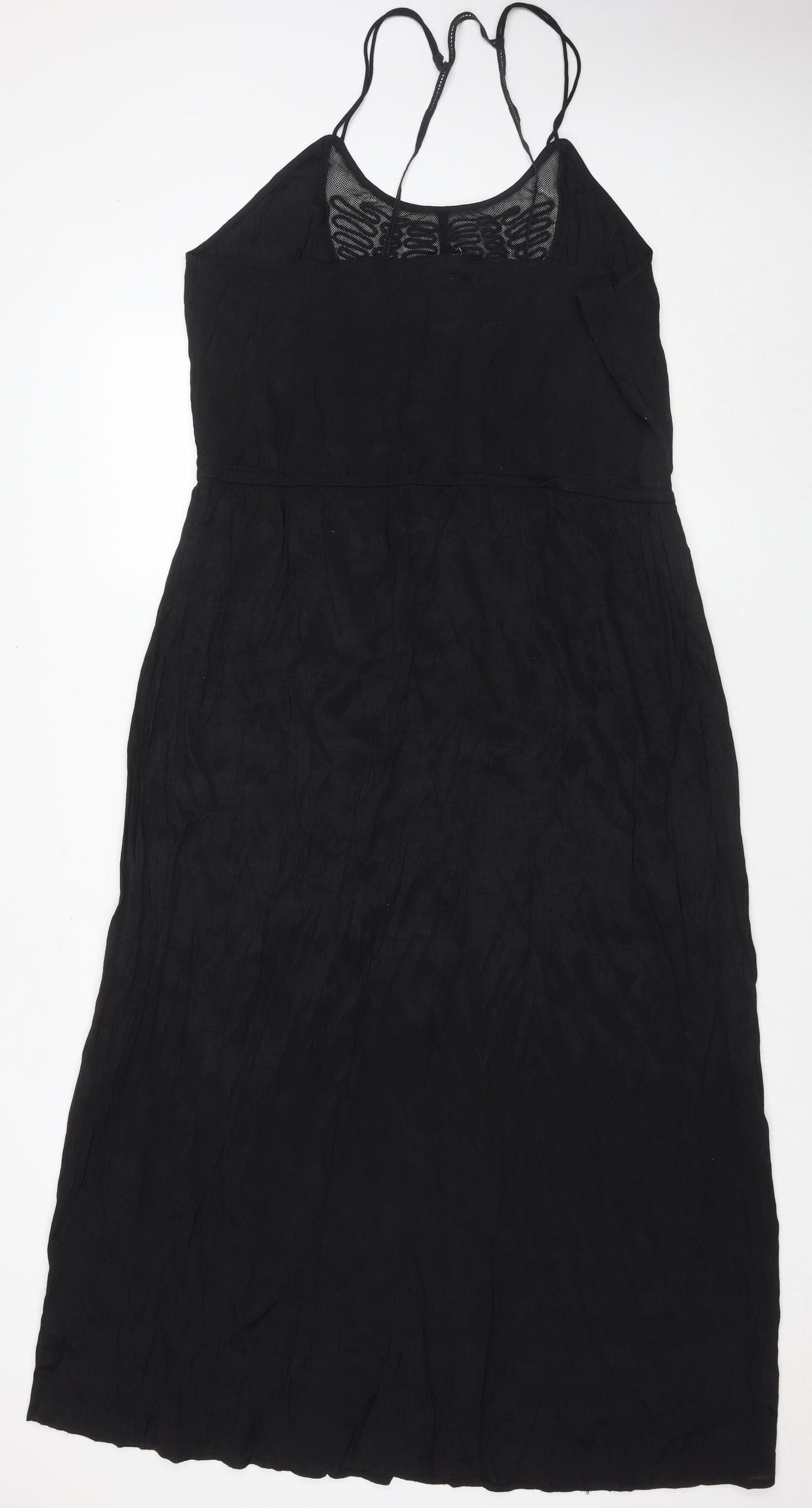 Next Women's Black Strappy Dress, Size 22