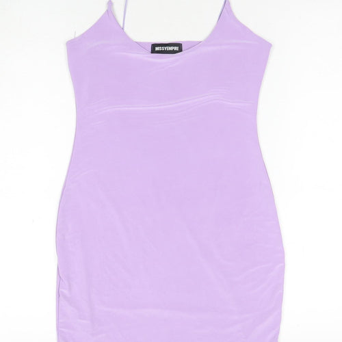 Missy Empire Women's Purple Slip Dress Size 12