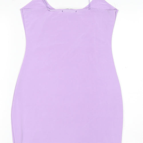 Missy Empire Women's Purple Slip Dress Size 12