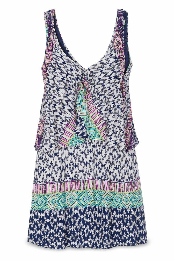Front view of Plenty by Tracy Reese Women's Multicoloured Slip Dress S