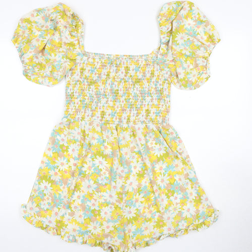 Nasty Gal Women's Floral Playsuit Size 14