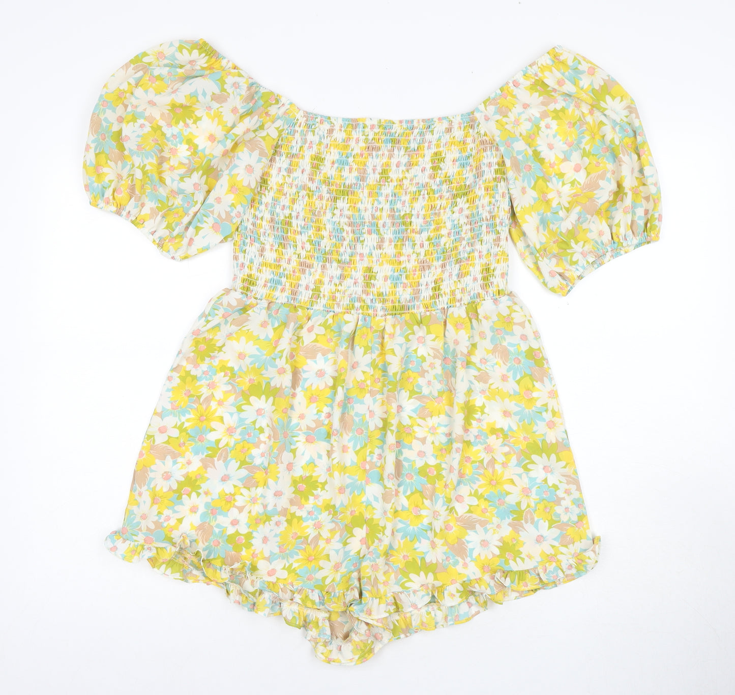 Nasty Gal Women's Floral Playsuit Size 14