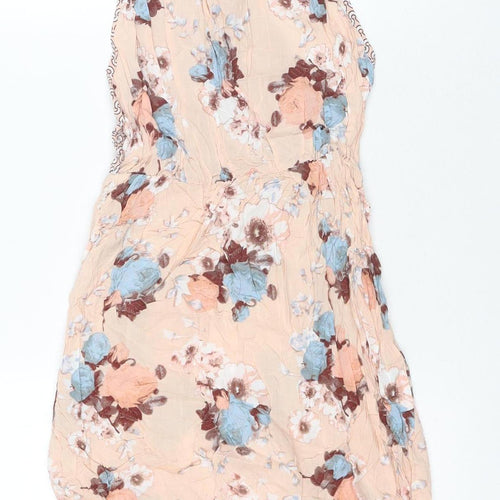 Next Women's Multicoloured Floral Slip Dress Size 8