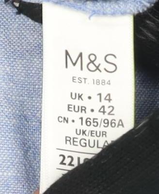 Marks and Spencer Blue Tank Dress, Women's Size 14