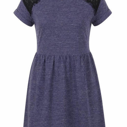Topshop Women's Grey A-Line Lace Dress Size 4