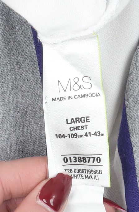 Marks and Spencer Men's Multicoloured L Polo Shirt