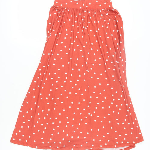 ASOS Women's Red Polka Dot A-Line Skirt Size 10