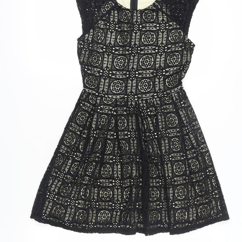 Helo Loves London Women's Black Fit & Flare Dress Size 8