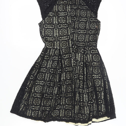 Helo Loves London Women's Black Fit & Flare Dress Size 8