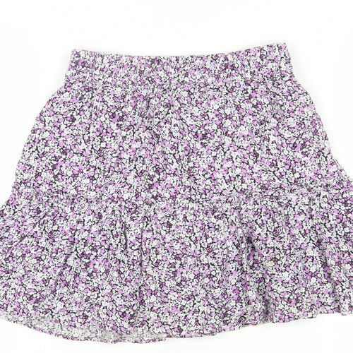 Zara Women's Multicoloured Floral Skirt XS