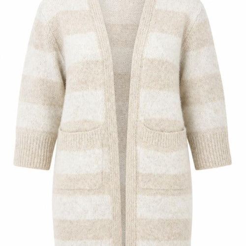 Topshop Women’s Beige Striped Cardigan Size S