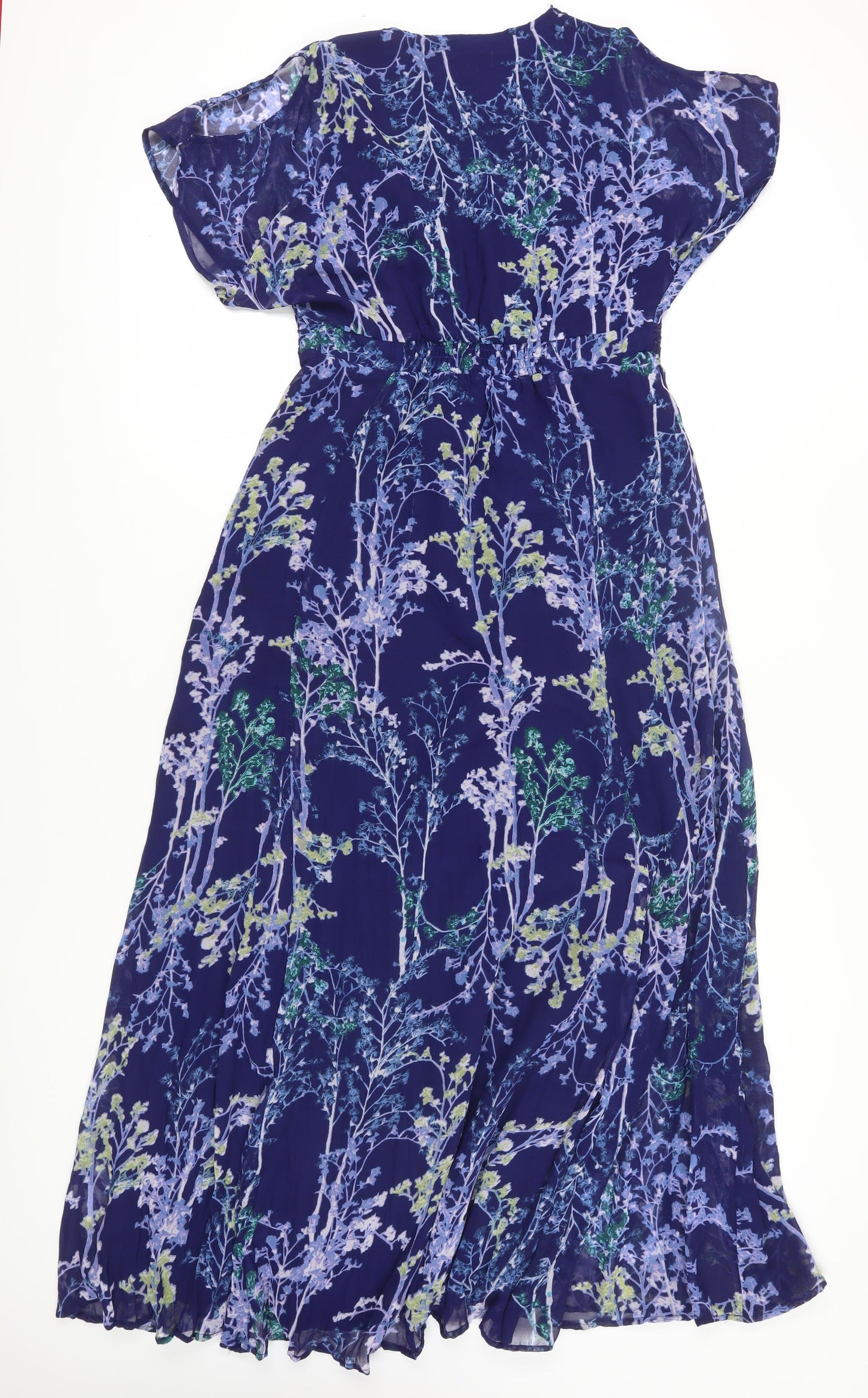 Marks and Spencer Blue Floral Maxi Dress - Size 10