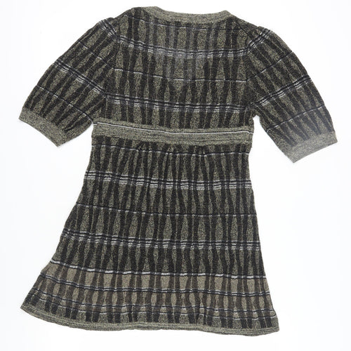 Oasis Women's Multicoloured Viscose A-Line Dress