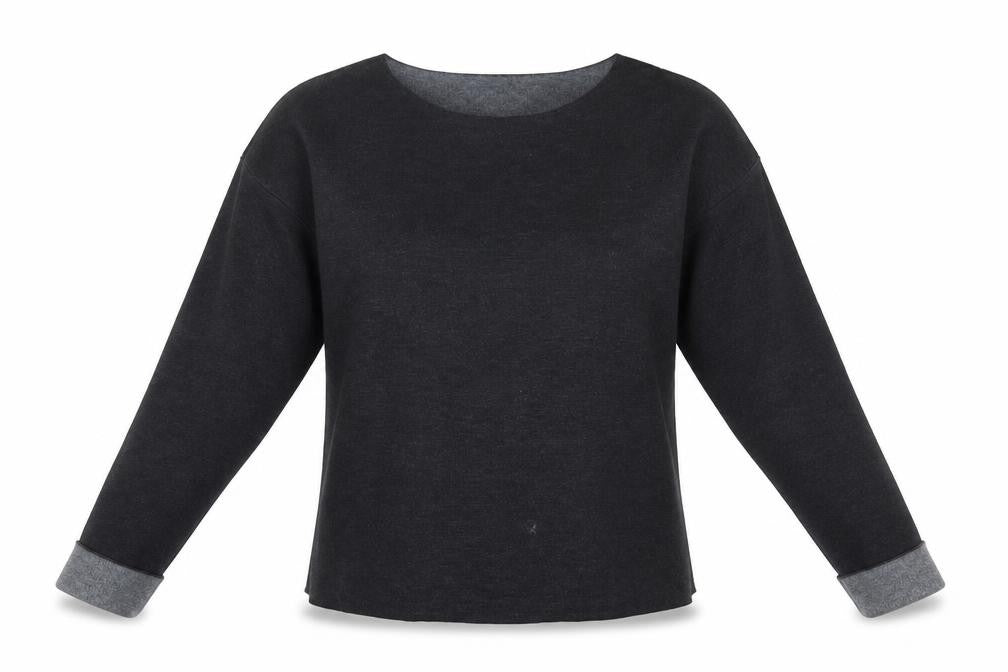 H&M Women's Black Wool Blend Pullover, Size L