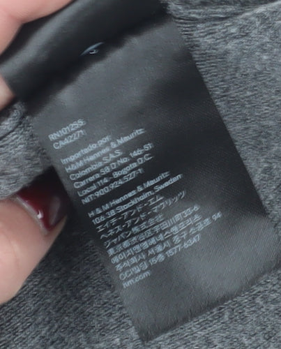 H&M Women's Black Wool Blend Pullover, Size L