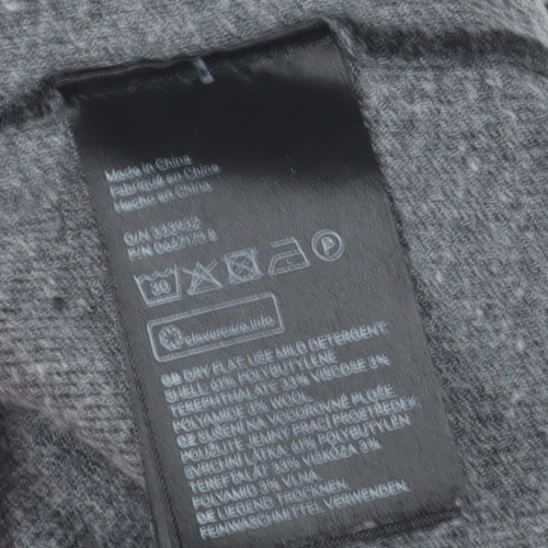 H&M Women's Black Wool Blend Pullover, Size L