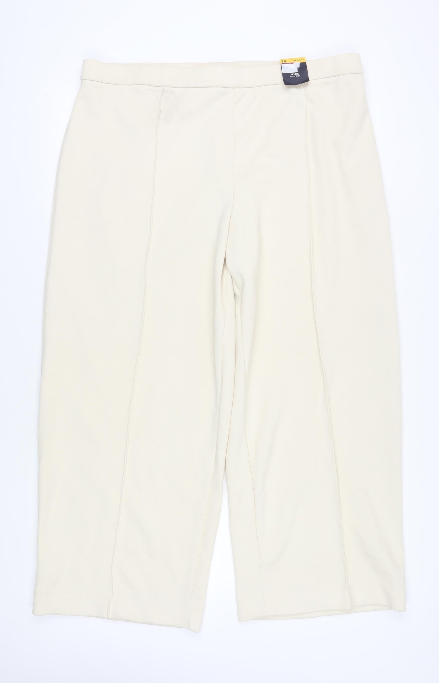 Marks and Spencer Women's Ivory Trousers Size 24