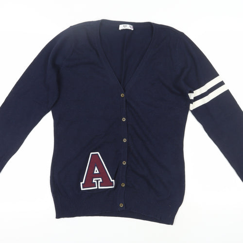 AJC Women's Blue Cardigan Size 14-16 V-Neck