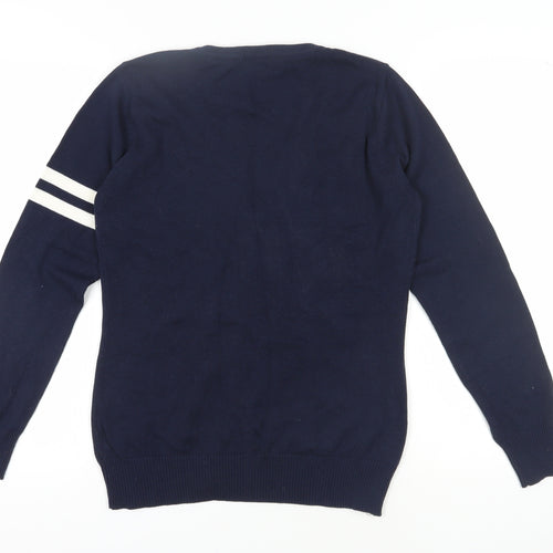 AJC Women's Blue Cardigan Size 14-16 V-Neck