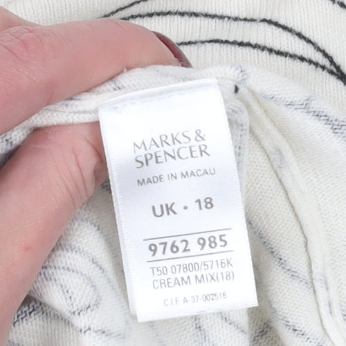 Marks and Spencer Women's Ivory Cardigan Size 18