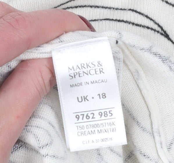 Marks and Spencer Women's Ivory Cardigan Size 18
