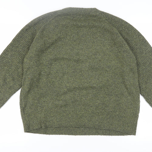 Marks and Spencer Green Crew Neck Jumper L