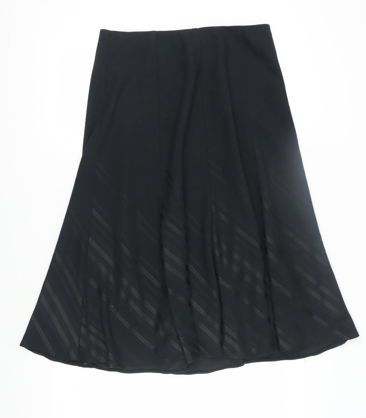 Marks and Spencer Women’s Black Flare Midi Skirt Size 16