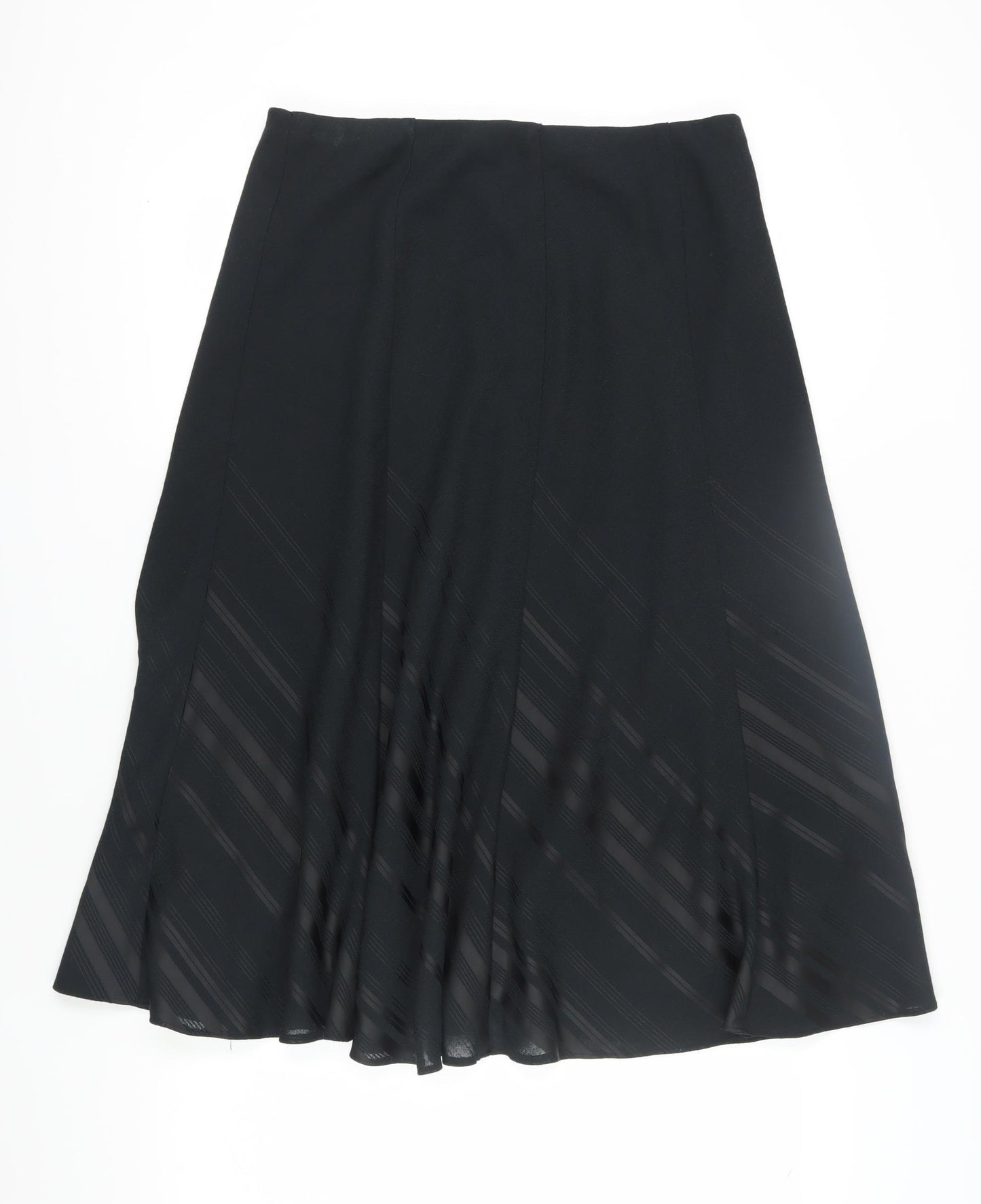Marks and Spencer Women’s Black Flare Midi Skirt Size 16