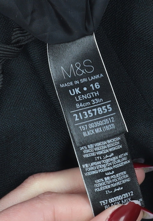 Marks and Spencer Women’s Black Flare Midi Skirt Size 16